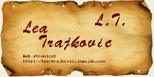 Lea Trajković vizit kartica